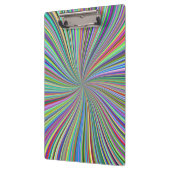 Energetische kleurrijke Ribbon Sunburst Klembord (Links)