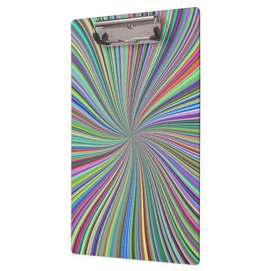 Energetische kleurrijke Ribbon Sunburst Klembord (Links)