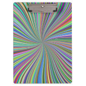 Energetische kleurrijke Ribbon Sunburst Klembord (Voorkant)