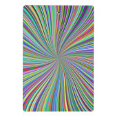 Energetische kleurrijke Ribbon Sunburst Mini Klembord (Achterkant)