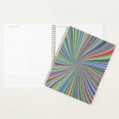 Energetische kleurrijke Ribbon Sunburst Planner (Display)