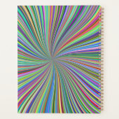 Energetische kleurrijke Ribbon Sunburst Planner (Achterkant)