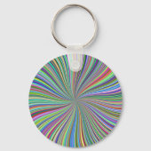 Energetische kleurrijke Ribbon Sunburst Sleutelhanger (Voorkant)
