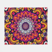 Energetische Mandala Fleece Deken (Voorkant (Horizontaal))