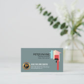 Energetische Multicolored Home Painting Contractor Visitekaartje (Staand voorkant)