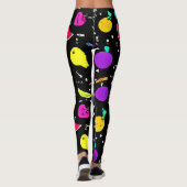 Energetische neon fruit dans leggings (Achterkant)