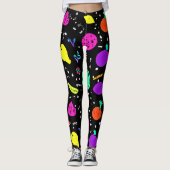 Energetische neon fruit dans leggings (Voorkant)