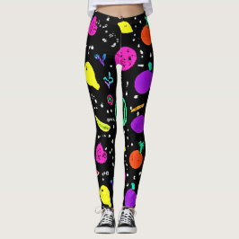 Energetische neon fruit dans leggings