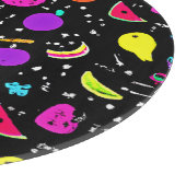 Energetische neon fruit dans snijplank (Hoek)