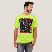 Energetische neon fruit dans t-shirt (Voorkant volledig)