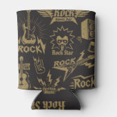 Energetische rock muziek essentie blikjeskoeler (Achterkant)