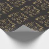 Energetische rock muziek essentie cadeaupapier (Hoek)