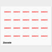 Energetische Stamp Ronde Sticker (Vel)