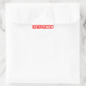 Energetische Stamp Ronde Sticker (Tas)