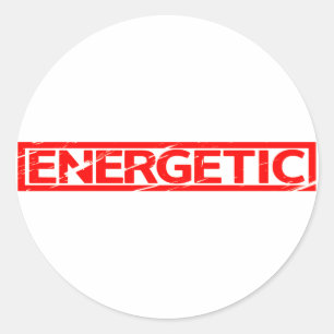 Energetische Stamp Ronde Sticker