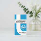 Energetische stijlvolle Alphabet-T Taxi Driver Visitekaartje (Staand voorkant)