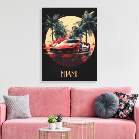 Energetische stroom. Levendige Creative Art Canvas Afdruk (Insitu (Woonkamer))