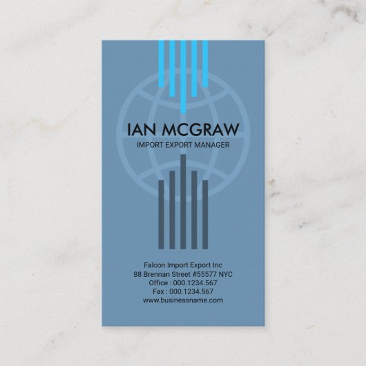 Energetische Verticale Globale Lijnen de Uitvoer v Visitekaartje (Voorkant)