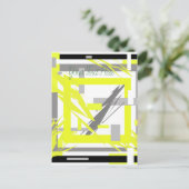 Energie-Abstracte kunst Briefkaart (Staand voorkant)