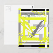 Energie-Abstracte kunst Briefkaart (Voorkant / Achterkant)