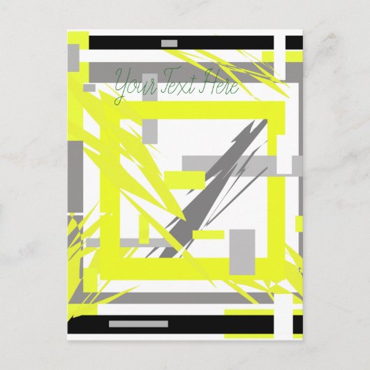 Energie-Abstracte kunst Briefkaart (Voorkant)