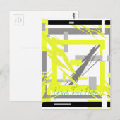 Energie-Abstracte kunst Briefkaart (Voorkant / Achterkant)