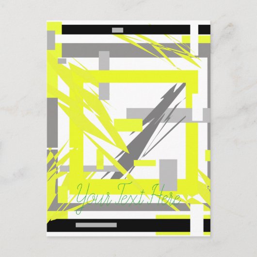 Energie-Abstracte kunst Briefkaart (Voorkant)