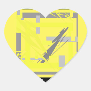 Energie-Abstracte kunst Hart Sticker