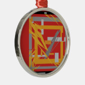 Energie-Abstracte kunst Metalen Ornament (Rechts)