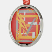 Energie-Abstracte kunst Metalen Ornament (Links)