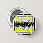 Energie-Abstracte kunst Ronde Button 5,7 Cm (Voorkant /achterkant)