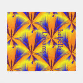 Energie-Abstracte Sterren Gepersonaliseerde Fleece Deken (Voorkant (Horizontaal))