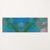 Energie Binnen Blauwe Groene Edelsteen Mindful Bew Yogamat (Achterkant (horizontaal))