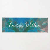Energie Binnen Blauwe Groene Edelsteen Mindful Bew Yogamat (Voorkant (horizontaal))