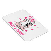 Energie Drink Girly Grappig Drink Lover Design Magneet (Rechterzijde)