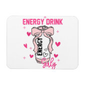 Energie Drink Girly Grappig Drink Lover Design Magneet (Horizontaal)