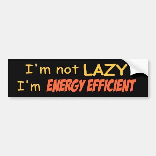 Energie-efficiënt Bumpersticker (Voorkant)