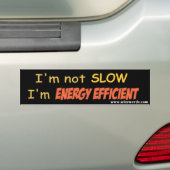 Energie-efficiënte bumpersticker (Op auto)