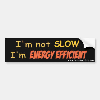 Energie-efficiënte bumpersticker