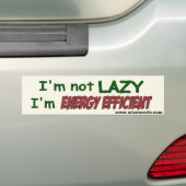 Energie-efficiënte bumpersticker (Op auto)