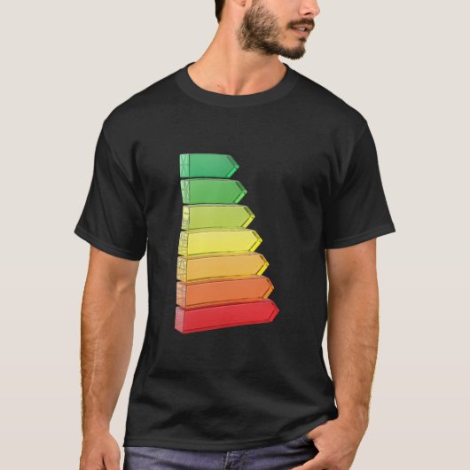 Energie-efficiëntiegrafiek T-shirt (Voorkant)