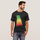 Energie-efficiëntiegrafiek T-shirt (Voorkant volledig)