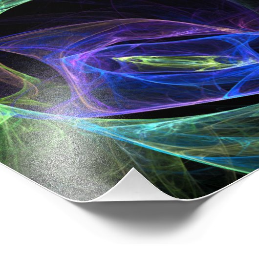 Energie-fractal Foto Afdruk (Hoek)