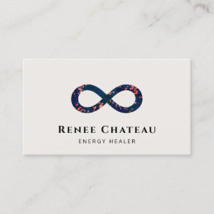 Energie-Healer, Infinity Lemniscate-symbool Visitekaartje