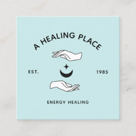 Energie — Healer Moon en Stars Vierkante Visitekaartje