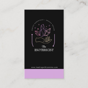 Energie Healer, Reiki, Tarot, Esoterische kristall Visitekaartje