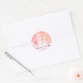 *~* Energie Healing Hand Vrede Liefde Licht Ronde Sticker (Envelop)