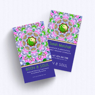 Energie Healing Holistische Indigo Groen Goud Glan Visitekaartje