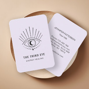 Energie Heiler Reiki Spiritueel Licht Paars Visitekaartje