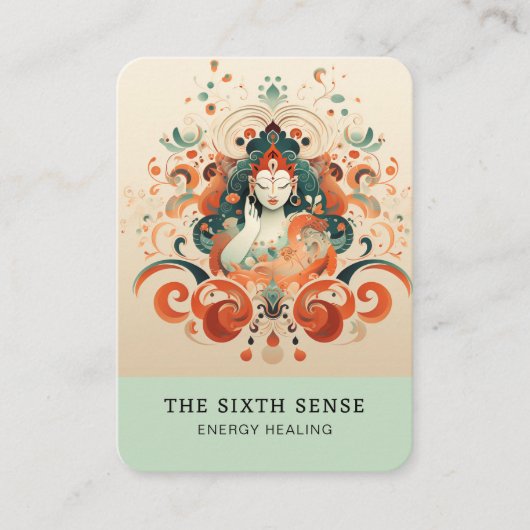 Energie Heiler Reiki Spiritueel Visitekaartje (Voorkant)